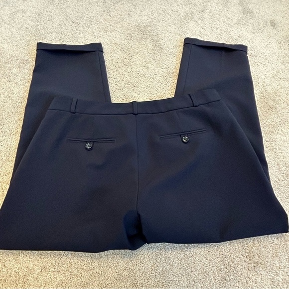 BANANA republic navy blue front pleat Avery pants Sz 8 - Picture 4 of 12